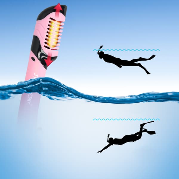 Snorkel med ventil - pink