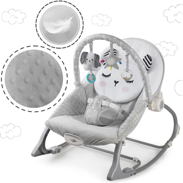 Nukido gungsäng med vibration - grå