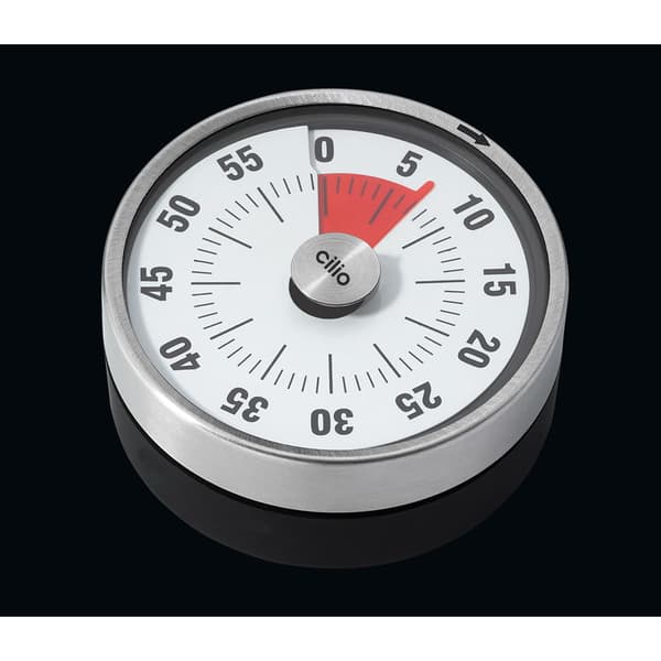Cilio Pure timer med magnet, diameter 8x3 cm