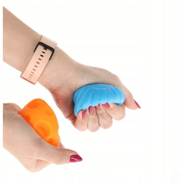 Sæt med 6 sansebolde. Farverige bløde bolde. GAVE.