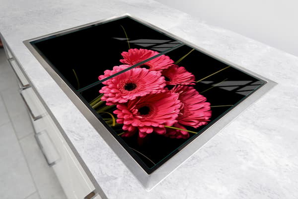GLASSKYDDSPLÅT FÖR SPIS 85x52 GERBERA