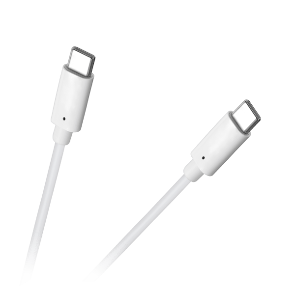USB C - USB C stik-stik kabel 100 cm hvid Cabletech