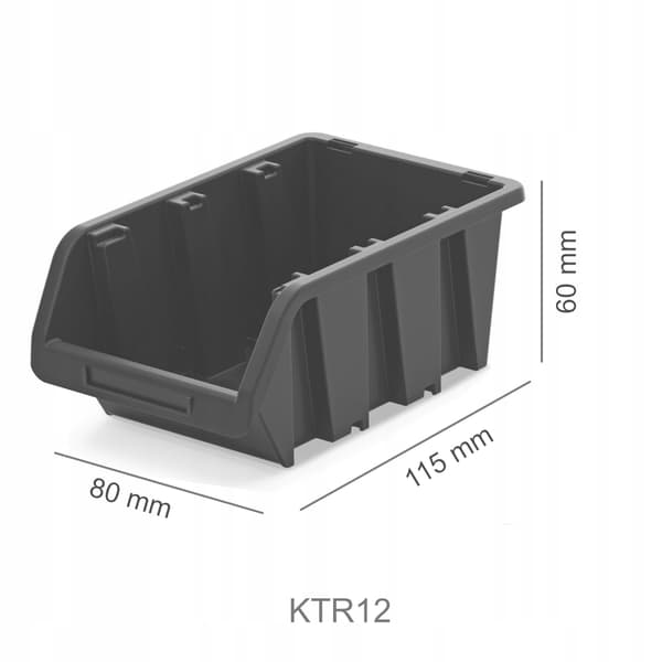 KTR12 lastbilscontainer | Svart