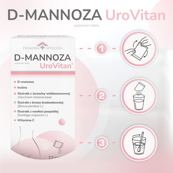 D-MANNOSE UROVITAN 12 POSE / pulver / pose