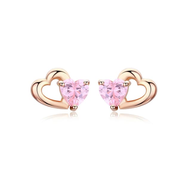 Pendientes de Plata Pendientes Corazón Circonitas Plata 925