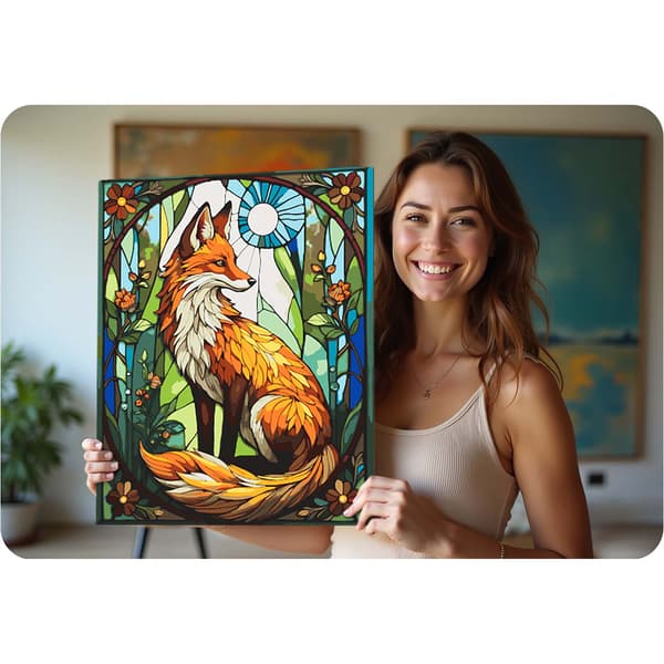 Måla efter nummer-bild 40x50 cm Massido Lisek