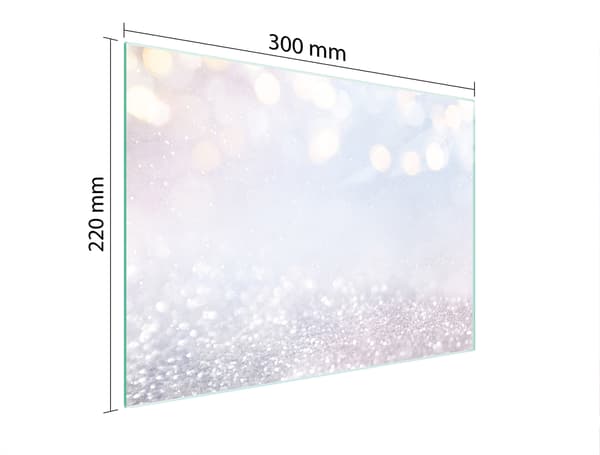 GLASSKÆREBRÆT 30x22 LYS