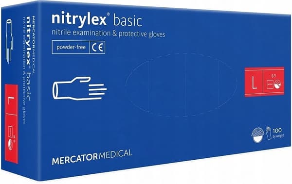 Nitrilhandsker 100 stk. Nitrylex Basic Mørkeblå 9-L
