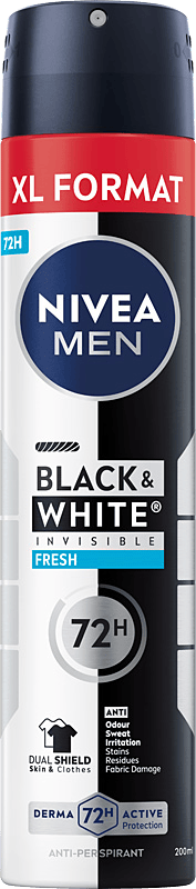 Nivea MEN Black&White Fresh Herr Antiperspirant Spray 72h 200ml