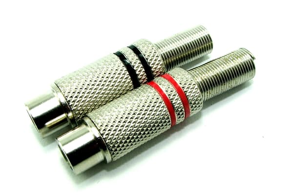 RCA-LIITÄNTÄ 2X RCA-LIITÄNTÄ KAAPELIIN