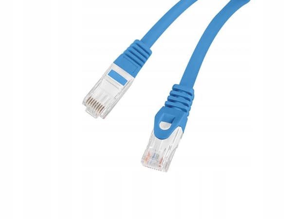 Patchkabel Lanberg UTP kat.6 20m LSZH CU flukepassad blå