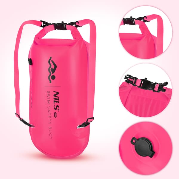 NC1772 oppustelig badebold 28L rosa Nils Camp
