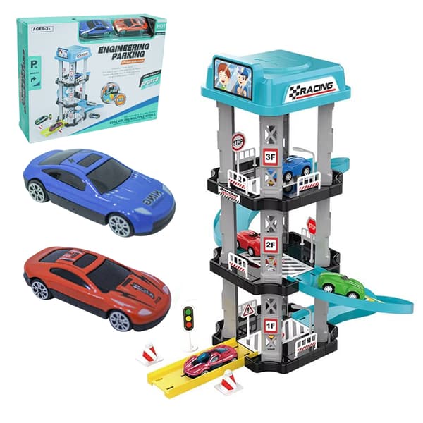 Parkerings tårn med elevator og 2 biler - Ingeniør parkering 3+