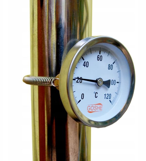 TERMOMETER MED STRÅD 63 MM 0-120°C