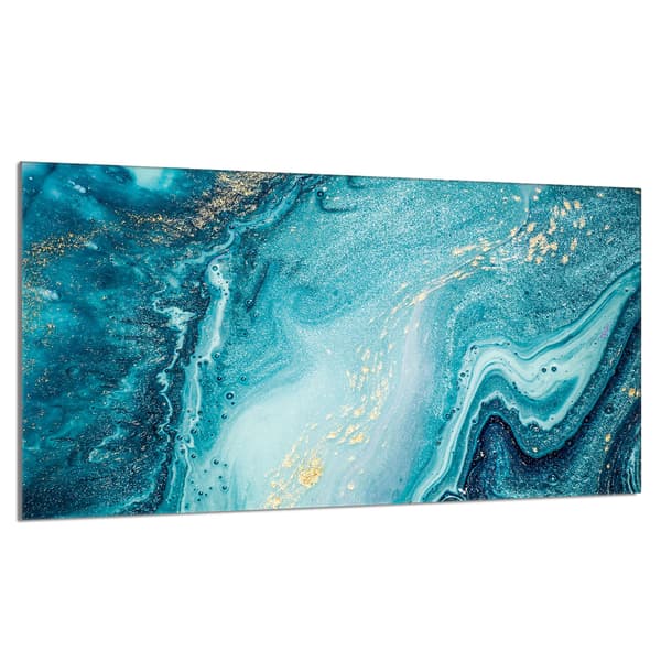 Glasskydd för spishäll 90x52 Marmor