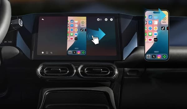 Trådløs Biladapter Ottocast Mirror Touch til Apple CarPlay