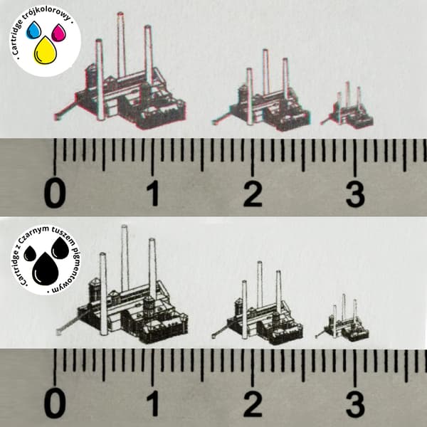 Sort pigmentpatron til E-MARK PLUS CREATE GO - holdbart og modstandsdygtigt print
