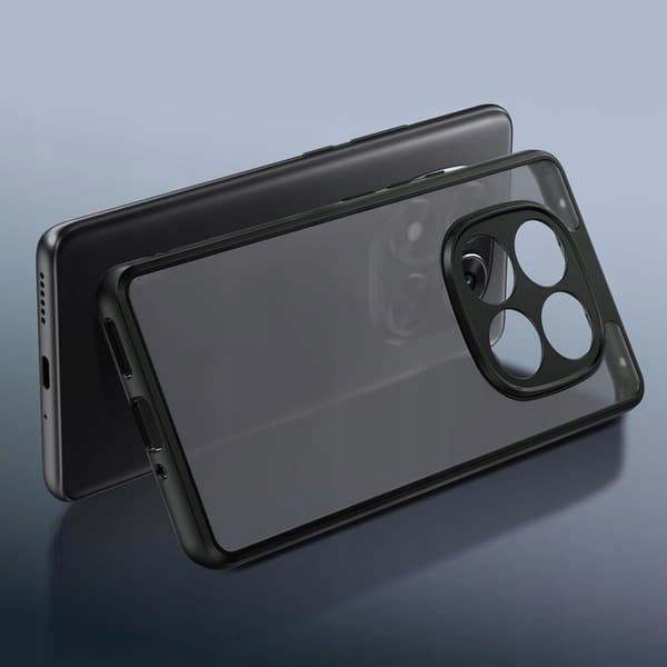 SORT MATET ETUI TIL XIAOMI REDMI NOTE 14 PRO 5G / 14 PRO PLUS 5G