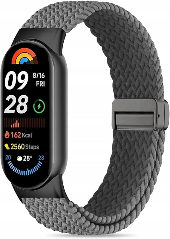 MAGNETISK REM TIL XIAOMI MI SMART BAND 8/9/10 rem09_GRÅ