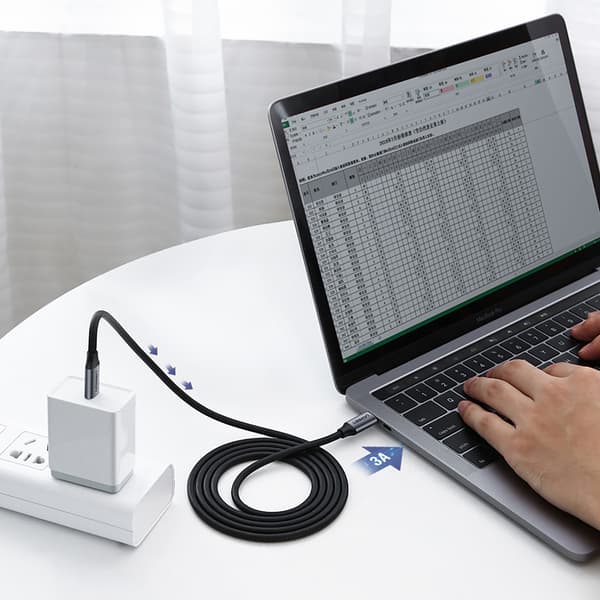 USB-C 3.1 - USB-C 3.1 1,5m kabel - grå