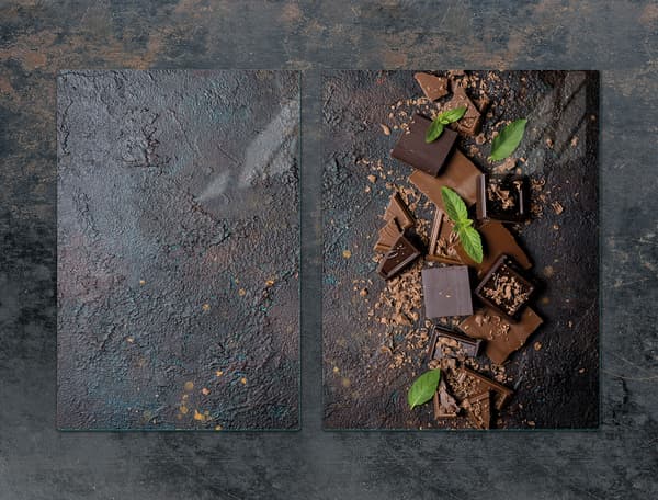 GLASBESKYTTELSESPLADE 75x52 CHOKOLADE
