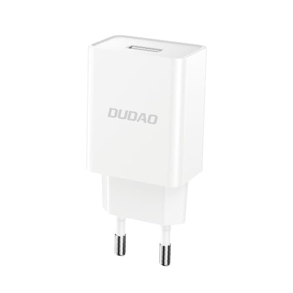 USB-A 2.1A vægoplader + USB-A - microUSB-kabel - hvid