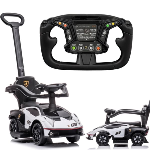 Åkbil med pusher Lamborghini Essenza SCV12 vit