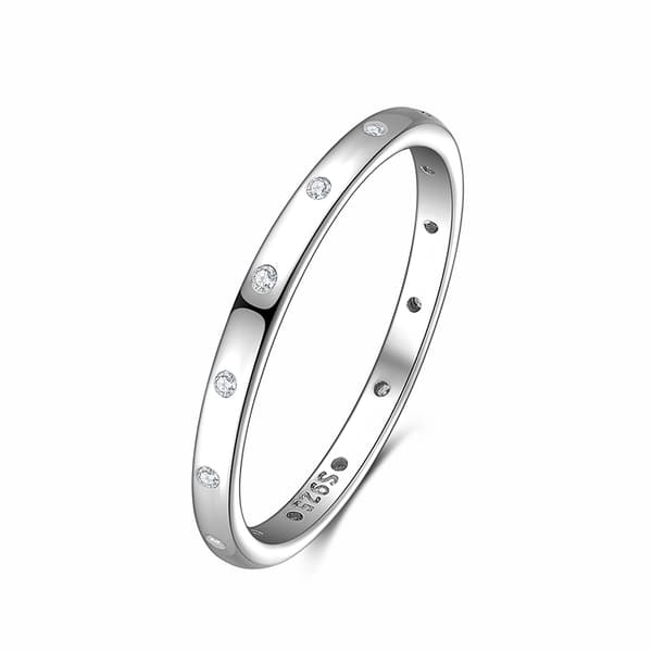 925 Silverring Klassisk Ring Storlek 17
