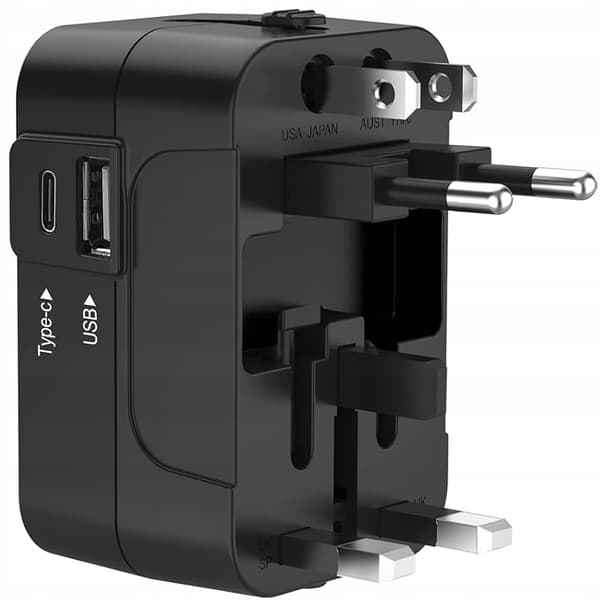 Rejseadapter stikdoserAdapter USA Storbritannien verden over USB-C PD-oplader