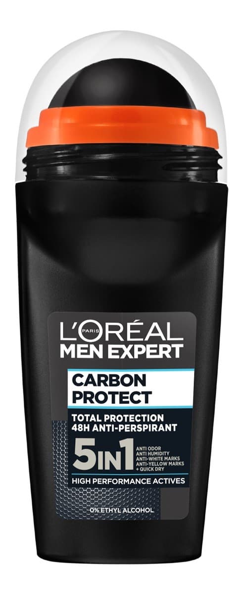 L'Oreal Men Expert -roll-on-deodorantti Carbon Protect 4in1 50ml