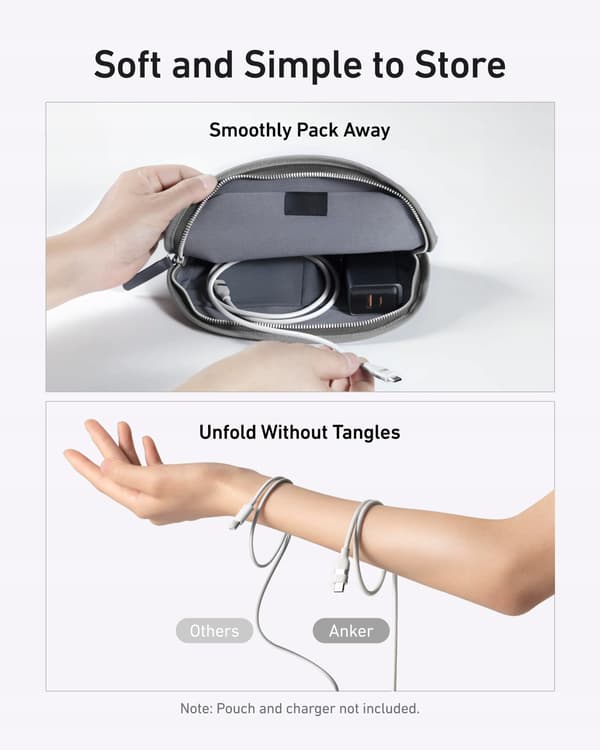 Anker USB Typ C - USB Typ C-kabel 0,9 m Svart