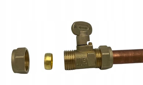 GASVENTIL 15X15 MM TIL KOBBERRØR