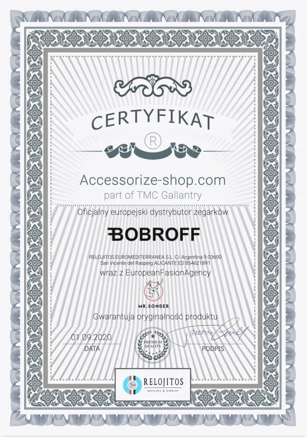 BOBROFF BF1002L65 ur. Kvarts, brunt. Unisex.