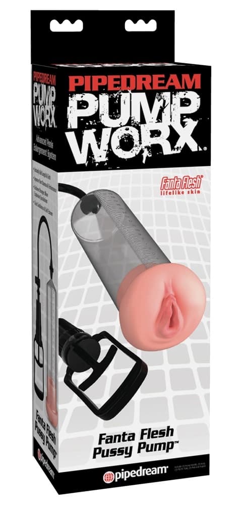 Pump Worx Transparent Penispump med Vaginalhål