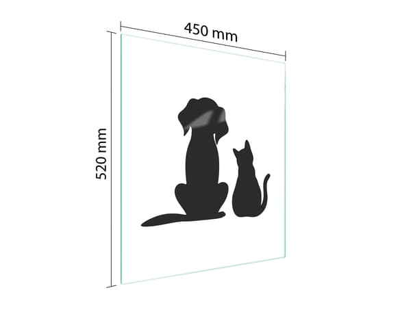 SKÄRBRÄDA I GLAS 45x52 DJUR
