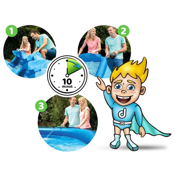 Udvidelsespool til haven 244 x 61 cm INTEX 28106