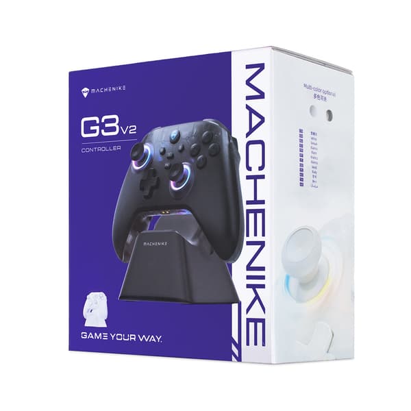 G3 V2 Trådløs Spilcontroller med Ladestation - Hvid