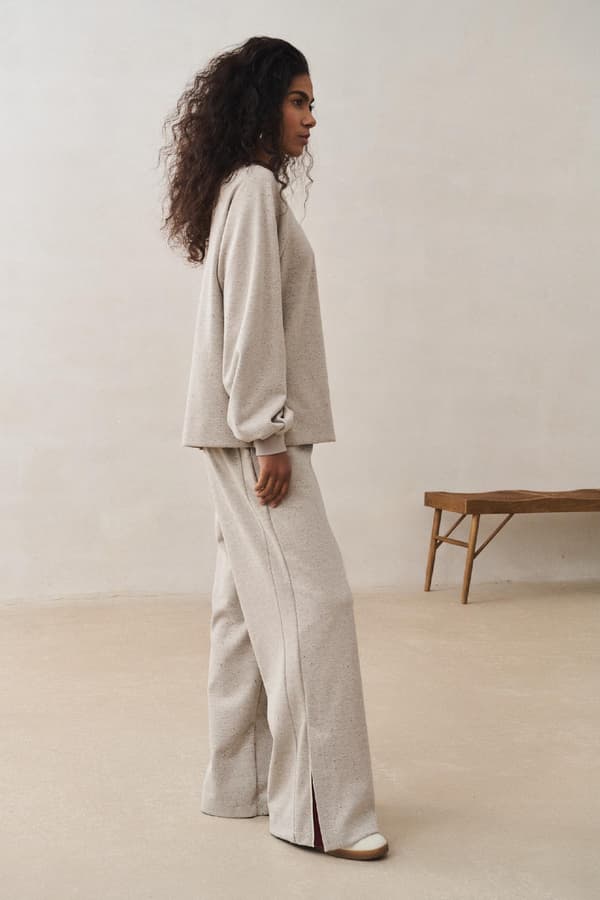 Damesweatshirt Alma Beige / Off-white Ternet 36/38
