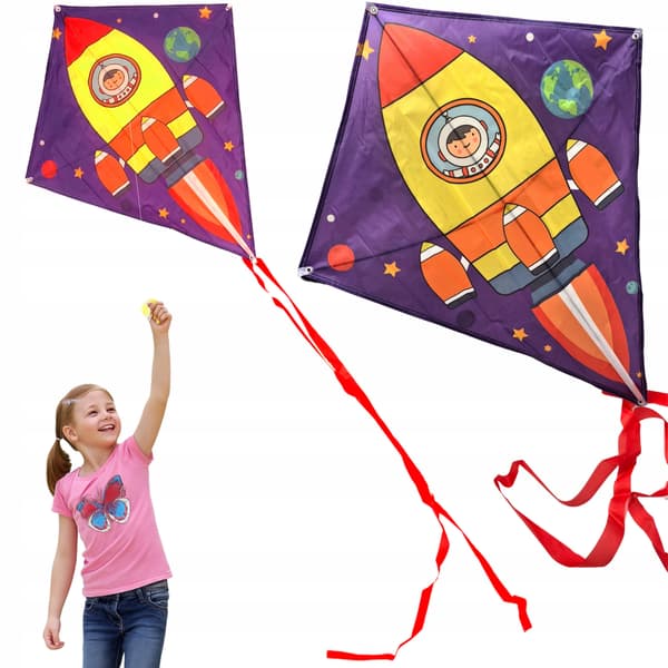 MEGADIDI KITE ROCKET rymdäventyr 220 cm