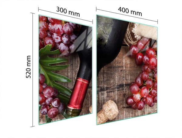 LASINEN SUOJALEVY LIEDELLE 70X52 VIINI