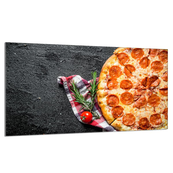 Skyddsplatta i glas för pizzaspis 90x52