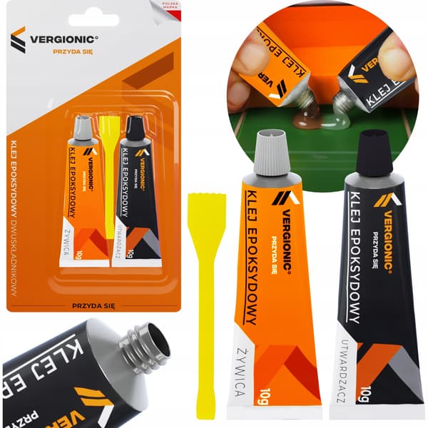 VERGIONIC 2x10 ml tokomponent epoxylim, stærk som stål