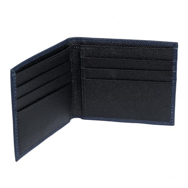 DOLCE&GABBANA Luksus Herre Bifold Pung Blå/Sort