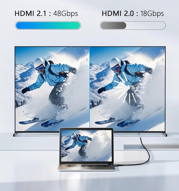 HDMI-forbindelseskabel - HDMI 2.1 8K 4K 144Hz 3m