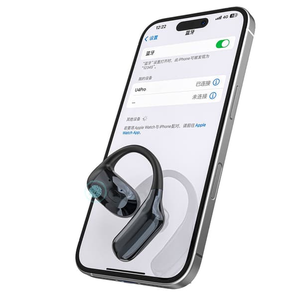 U4Pro Bluetooth Universal Binaural Hovedtelefon - Sort