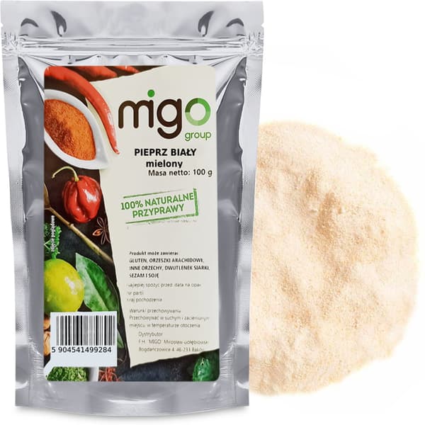 Malen vitpeppar (100g) - MIGOgroup