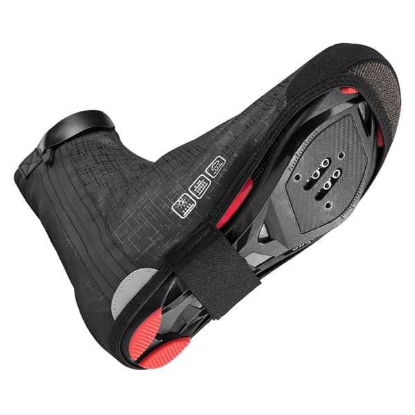 Vind- og vandtætte skoovertræk 42-46 cm - sort