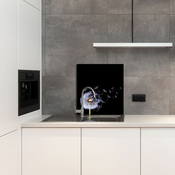 KEITTIÖN LASIPANEELI 60x65 Kukka