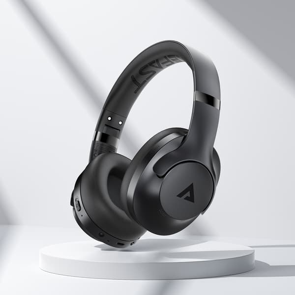 H4 ANC Trådløse Bluetooth 5.3 IPX4 Over-Ear Hovedtelefoner - Sort