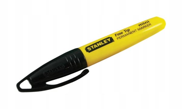 Stanley Mini sort markør med rund spids